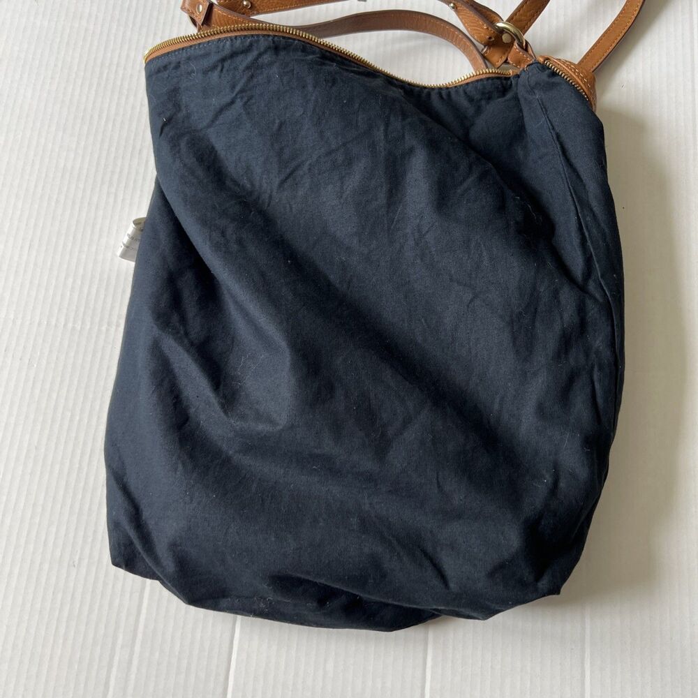 Zara Man/Women Brown Large Cow Leather Bag Backpack Convertible💖EXCELLENT💖 - Picture 8 of 12
